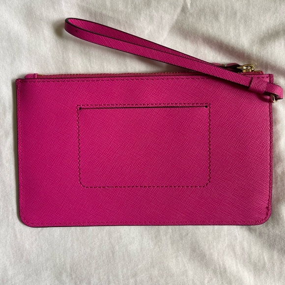 Kate Spade hot pink wristlet. - Picture 4 of 5